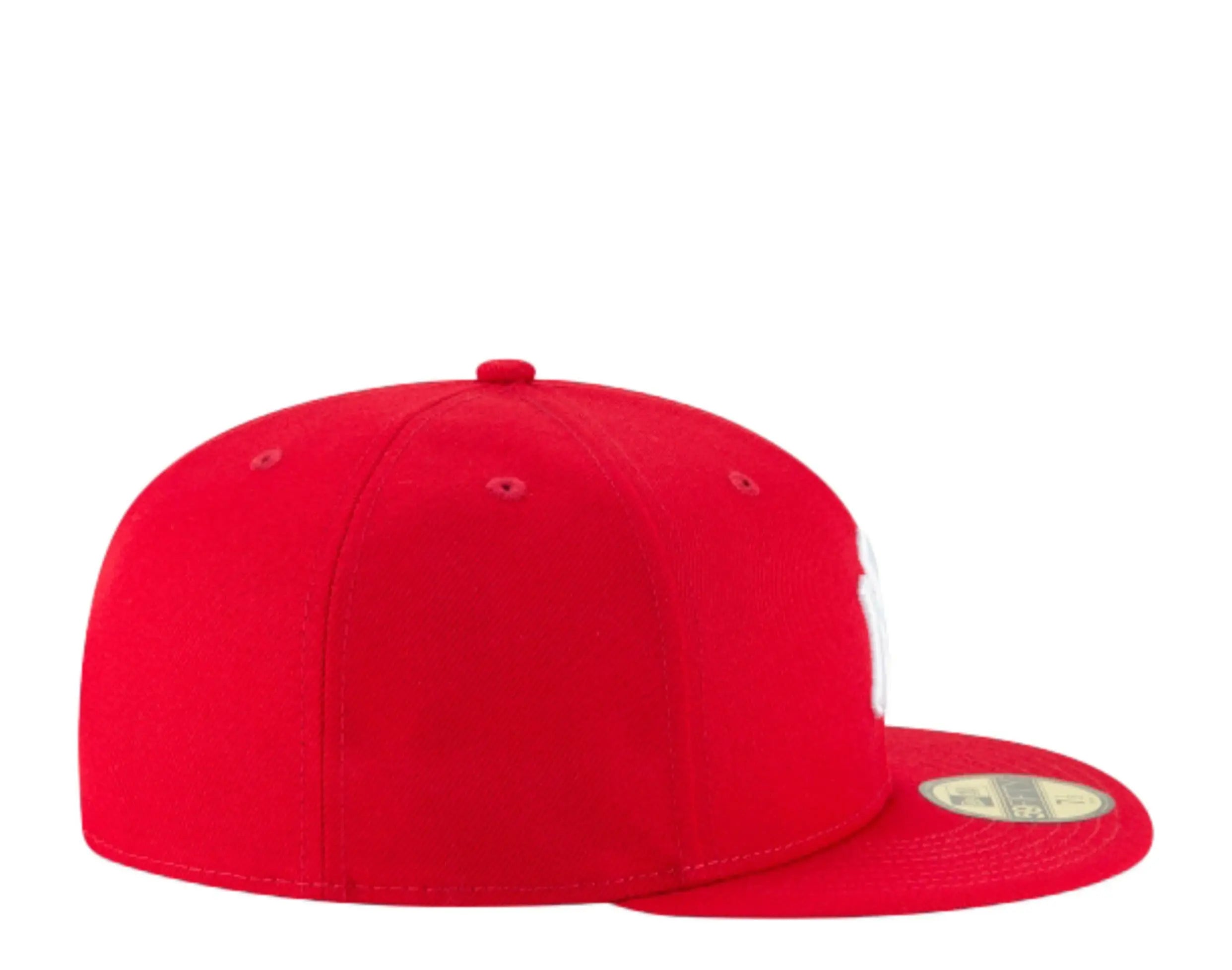 New Era 59Fifty New York Yankees Men Fitted Hat Red 5