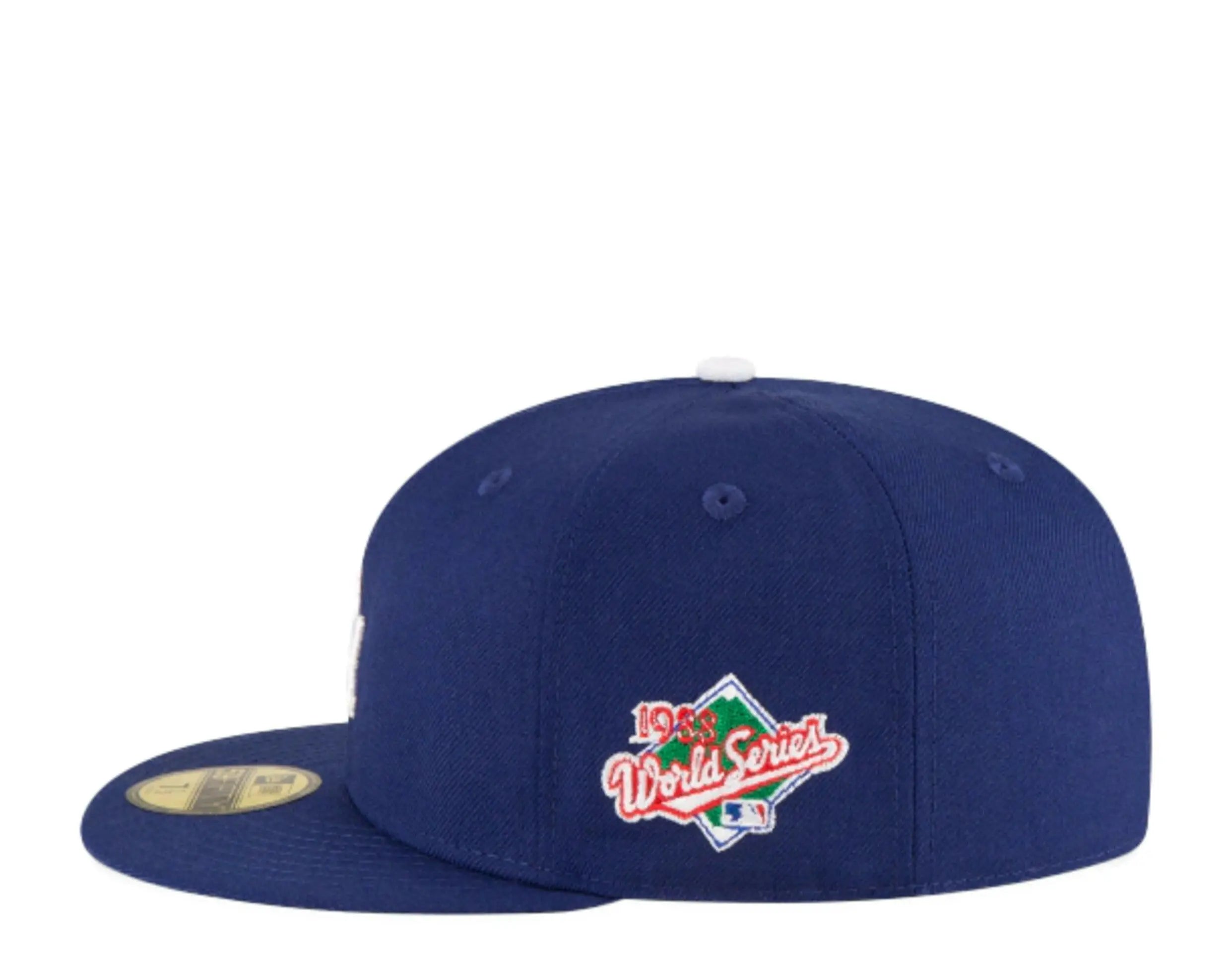 New Era 59Fifty Los Angeles Dodgers 1988 World Series Men Fitted Hat Royal Blue 4