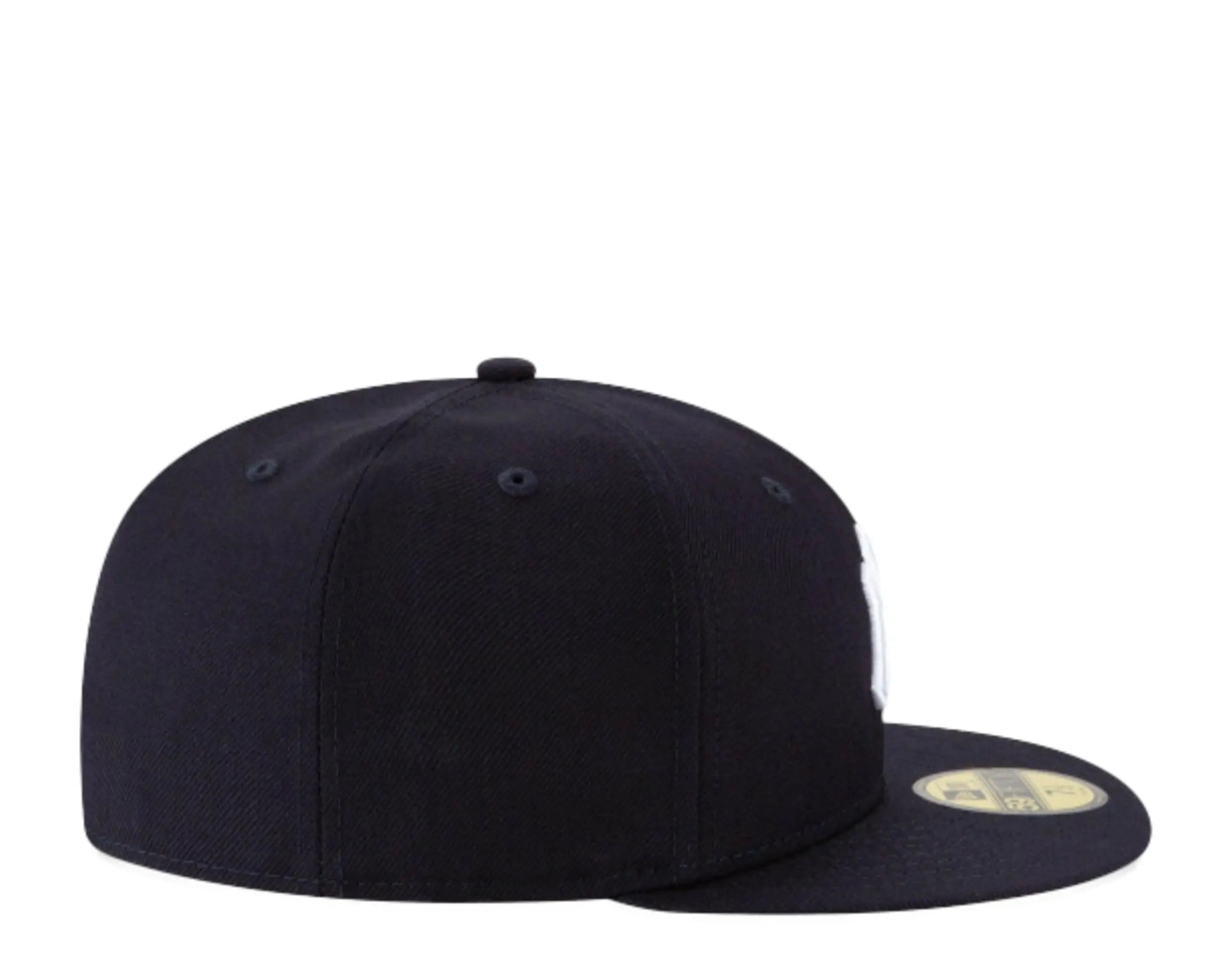 New Era 59Fifty New York Yankees Men Fitted Hat Navy Blue 5
