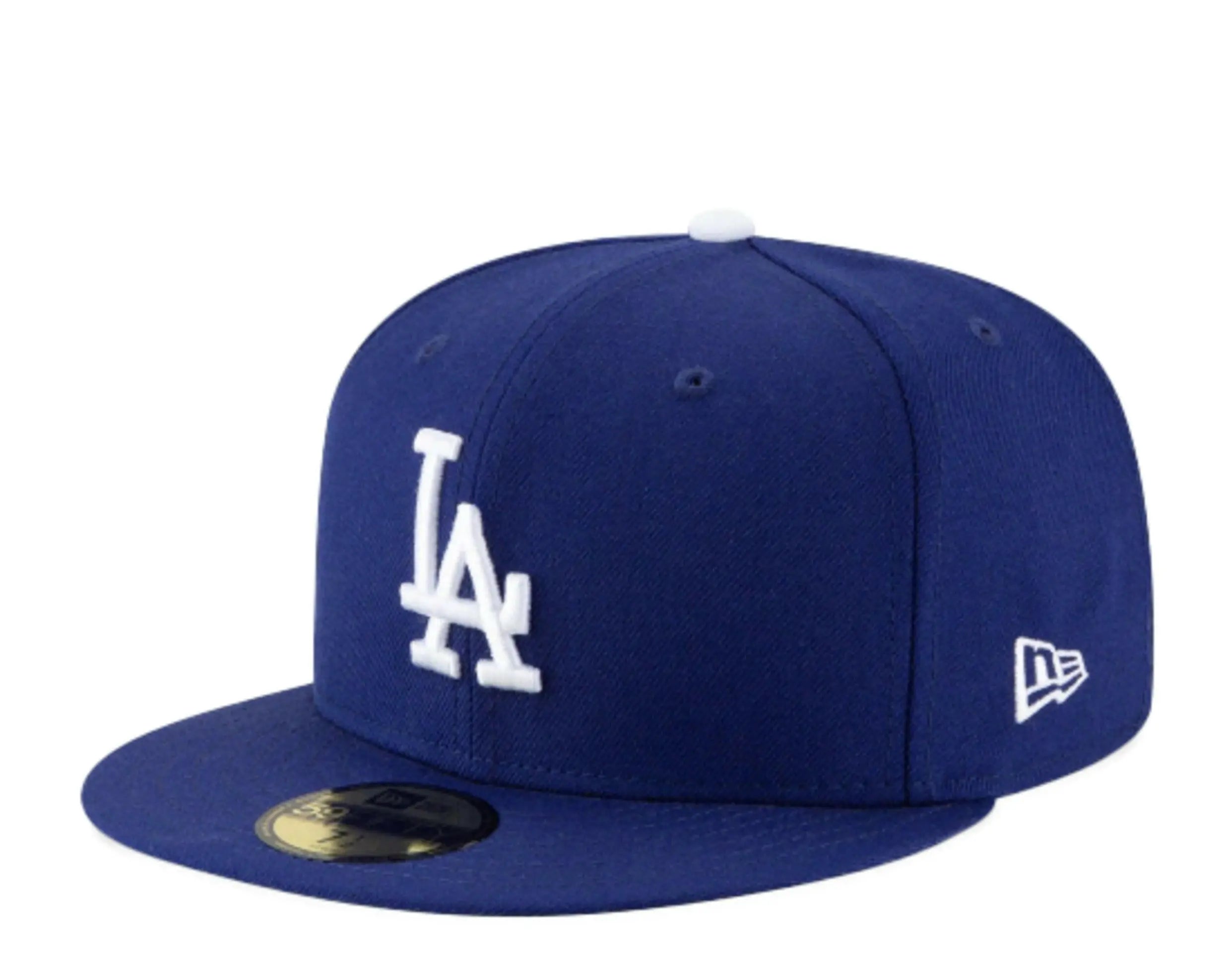 New Era 59Fifty Los Angeles Dodgers Men Fitted Hat Royal Blue 1