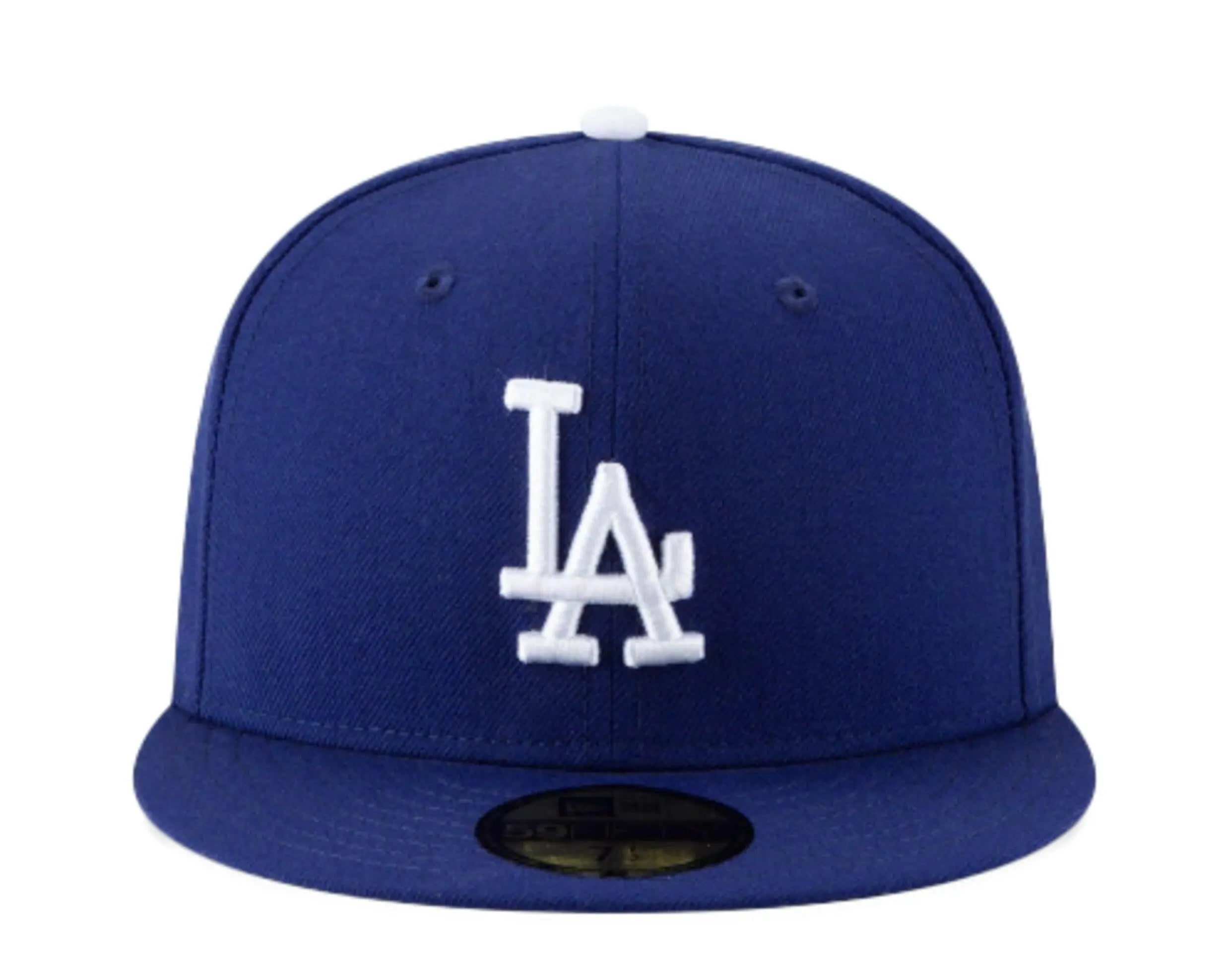New Era 59Fifty Los Angeles Dodgers Men Fitted Hat Royal Blue 2