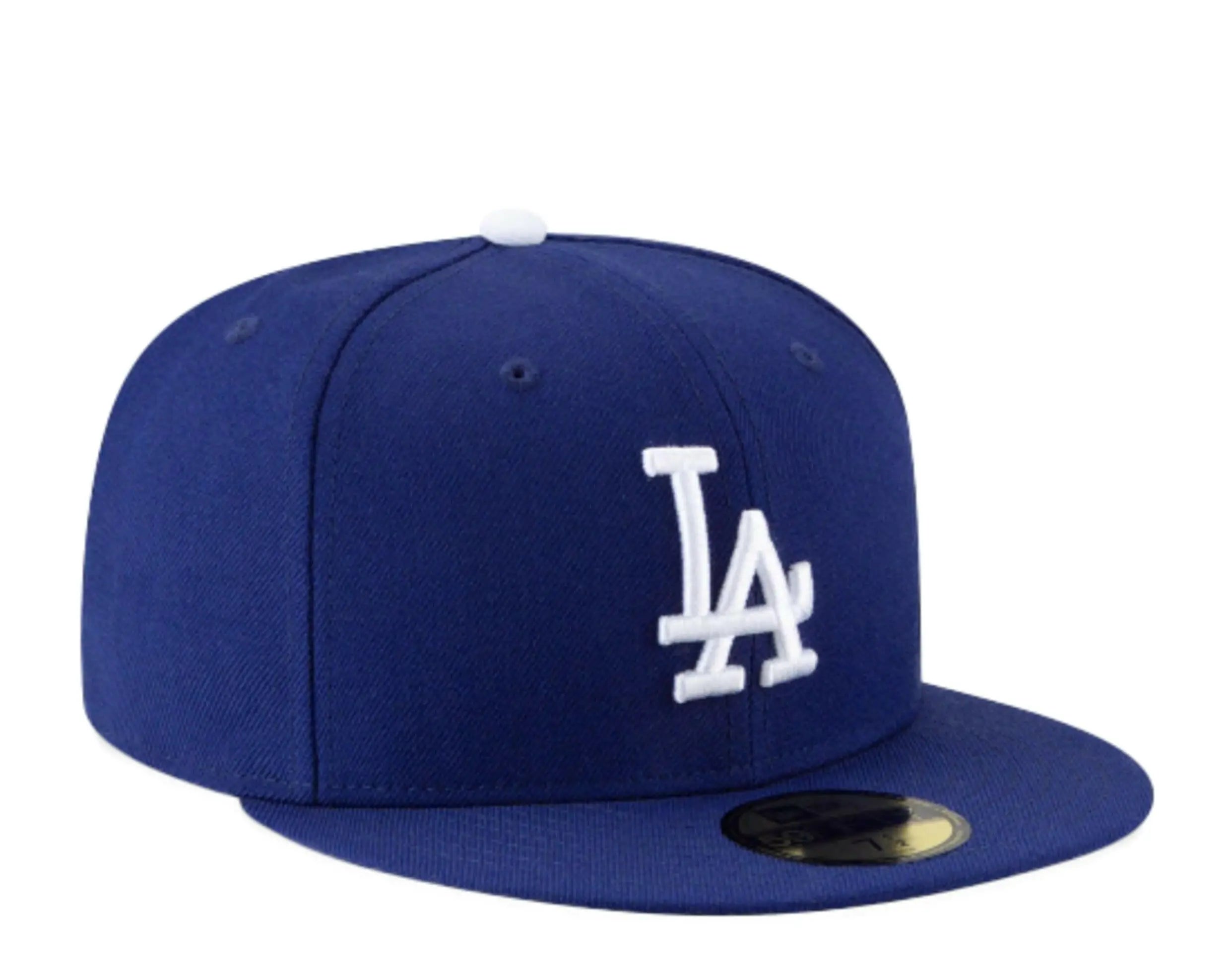 New Era 59Fifty Los Angeles Dodgers Men Fitted Hat Royal Blue 3