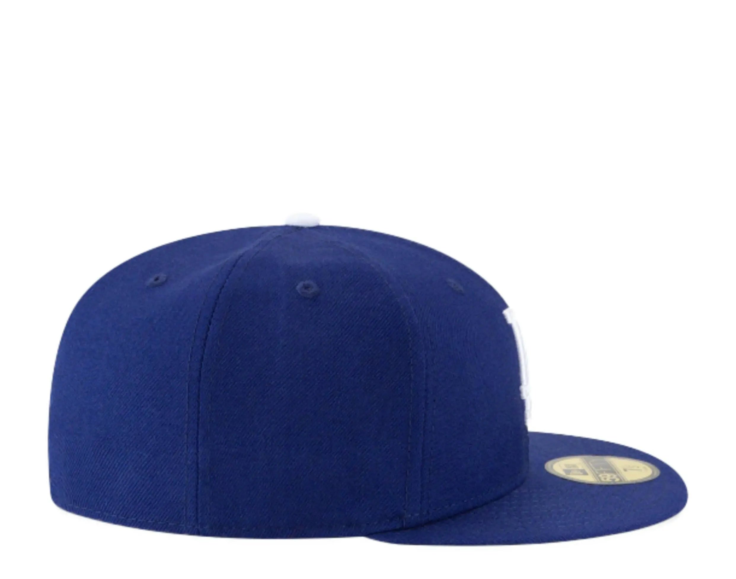 New Era 59Fifty Los Angeles Dodgers Men Fitted Hat Royal Blue 5