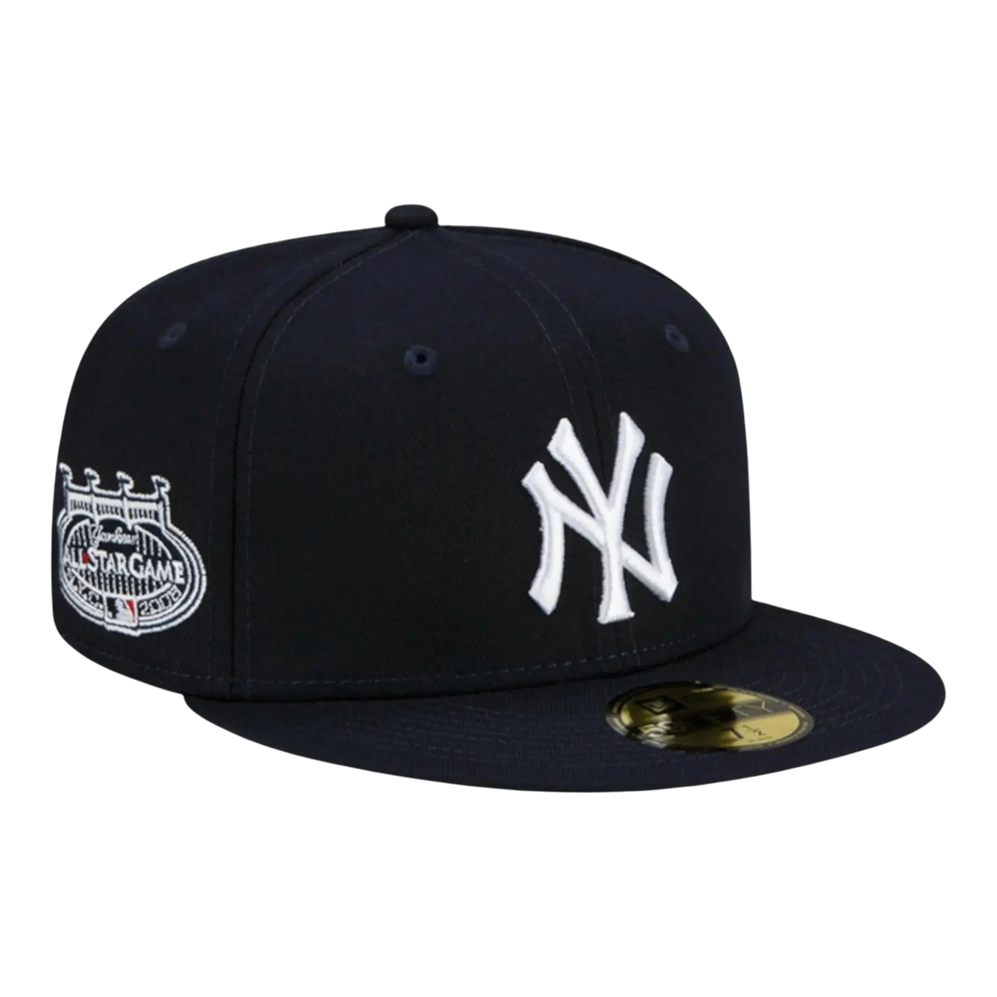 New Era 59Fifty MLB New York Yankees ASG 2008 World Series Patch Up Fitted Hat Navy 1