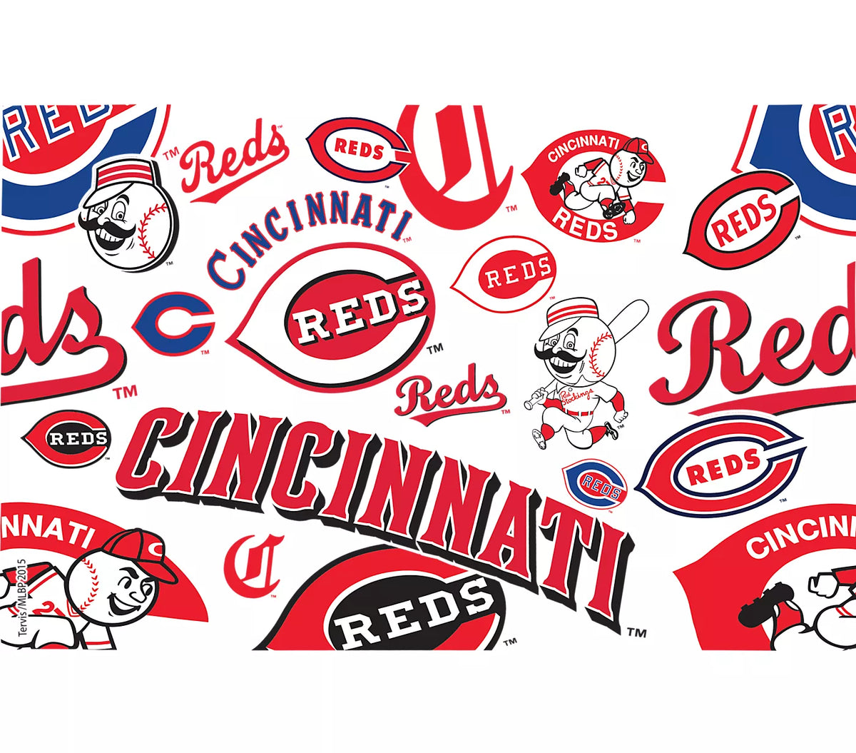 Cincinnati Reds - All Over Plastic Tumbler 3