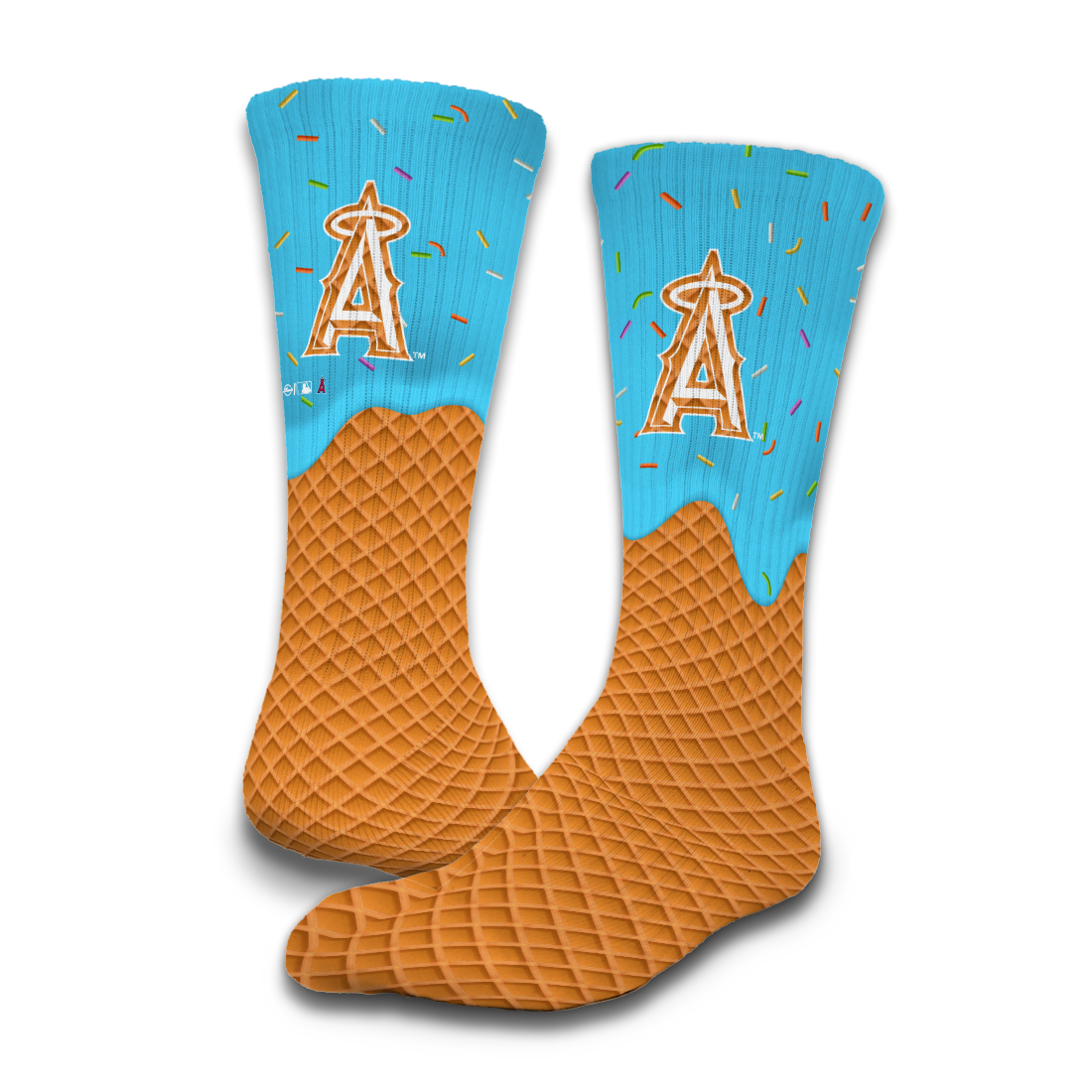 Los Angeles Angels Ice Cream Drip 2-Pack Lifestyle Crew Socks 3