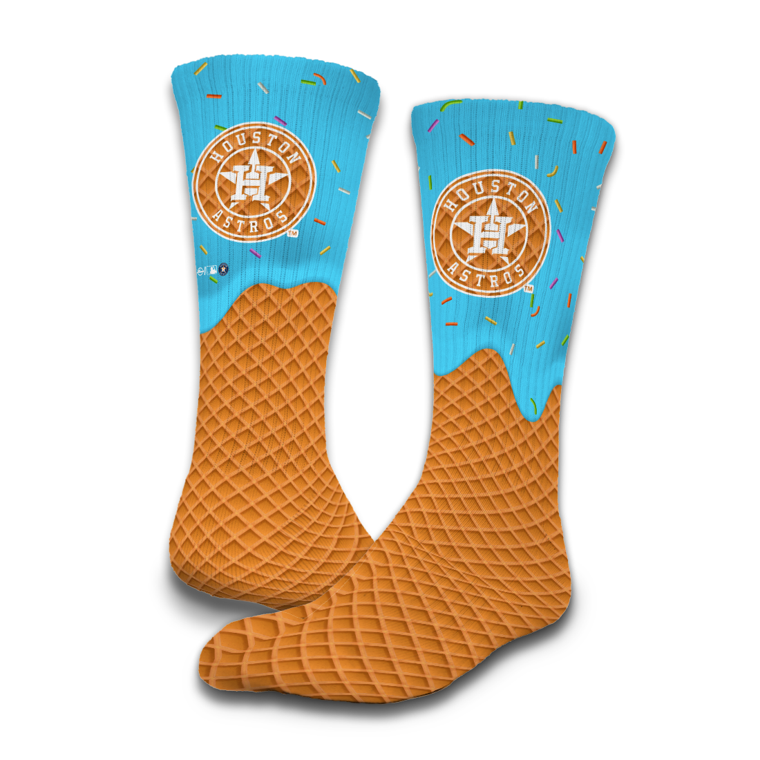 Houston Astros Ice Cream Drip 2-Pack Lifestyle Crew Socks 3