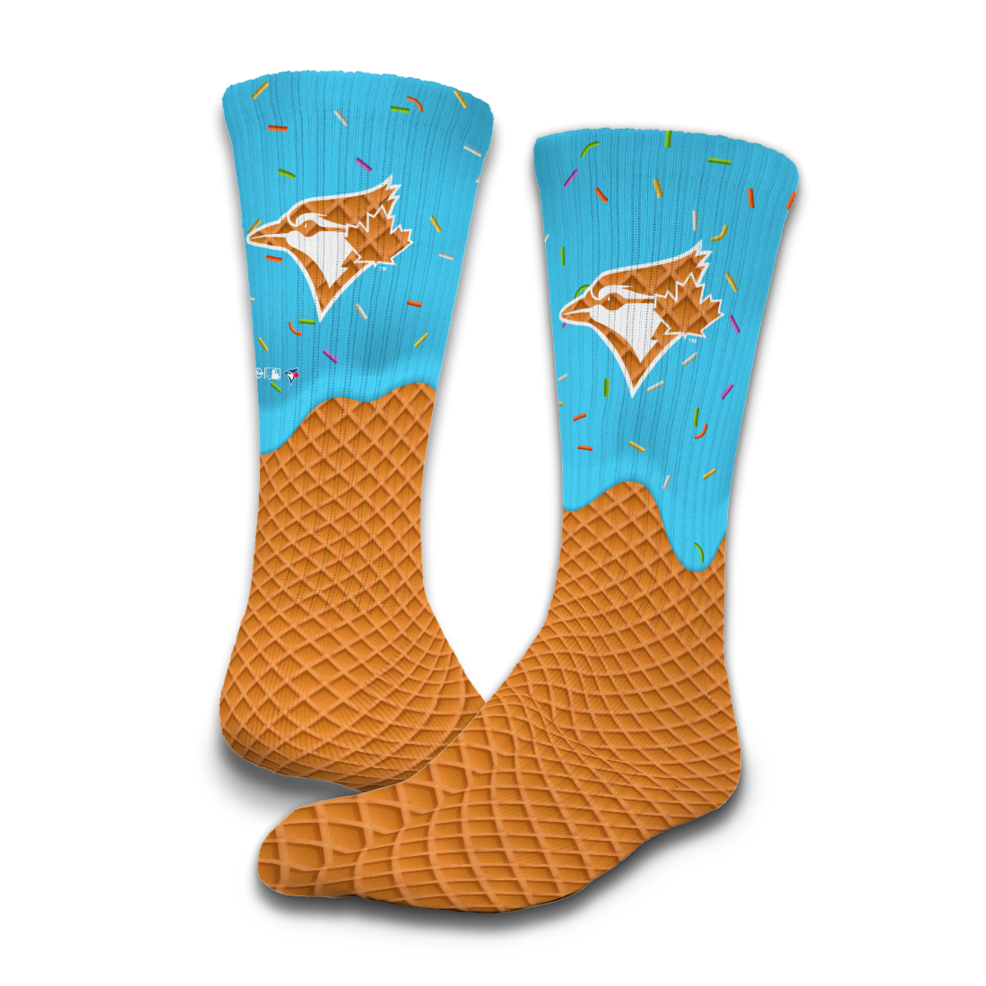 Toronto Blue Jays Ice Cream Drip 2-Pack Lifestyle Crew Socks 3