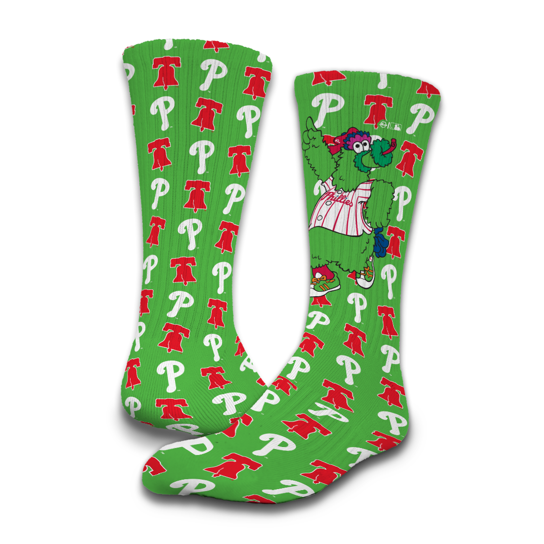 Philadelphia Phillies Phanatic 2-Pack Lifestyle Crew Socks 2