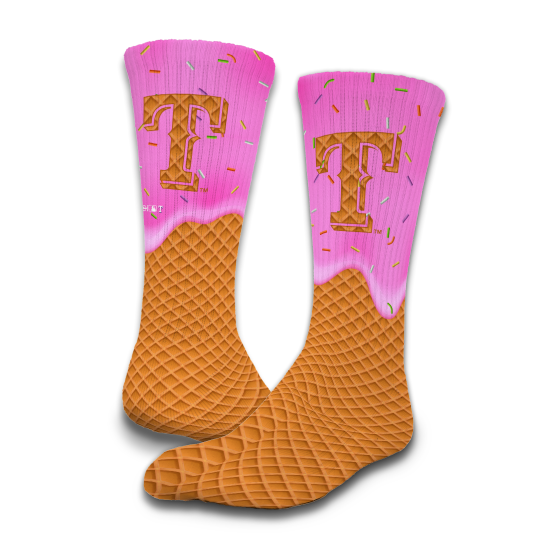 Texas Rangers Ice Cream Drip 2-Pack Lifestyle Crew Socks 2