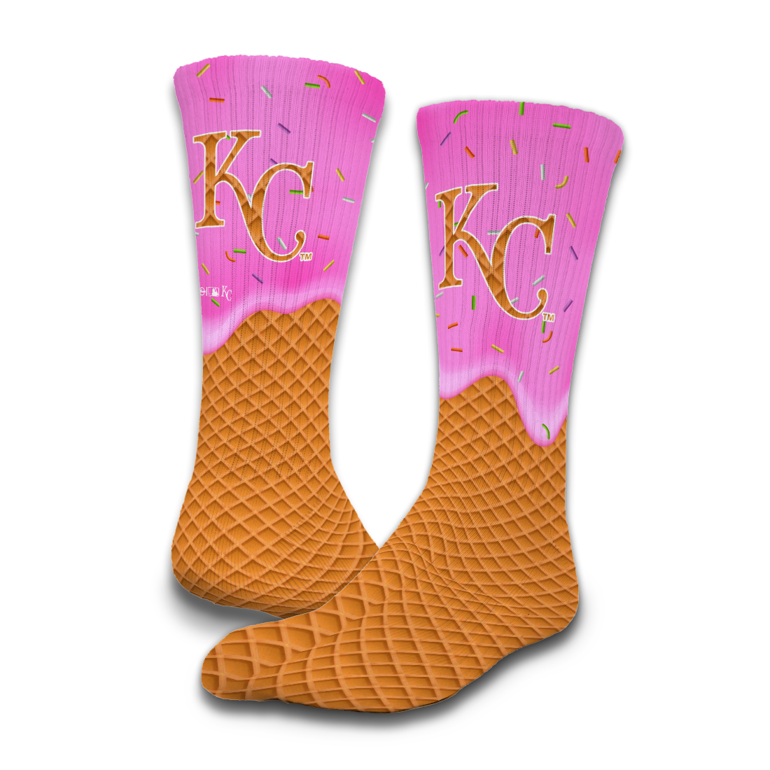 Kansas City Royals Ice Cream Drip 2-Pack Lifestyle Crew Socks 2