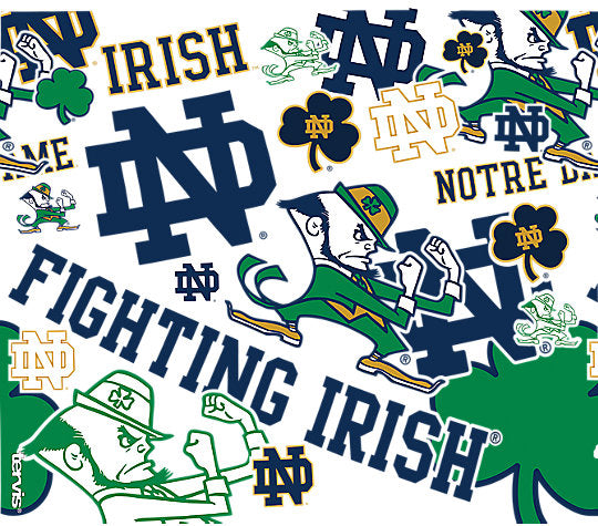 Notre Dame Fighting Irish - All Over Plastic Tumbler 4