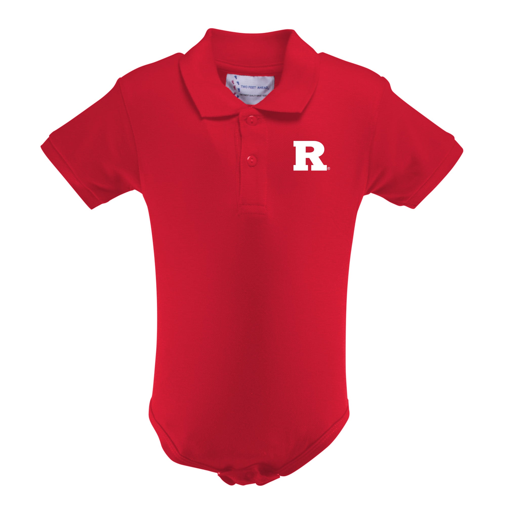 Rutgers Golf Shirt Romper | Two Feet Ahead