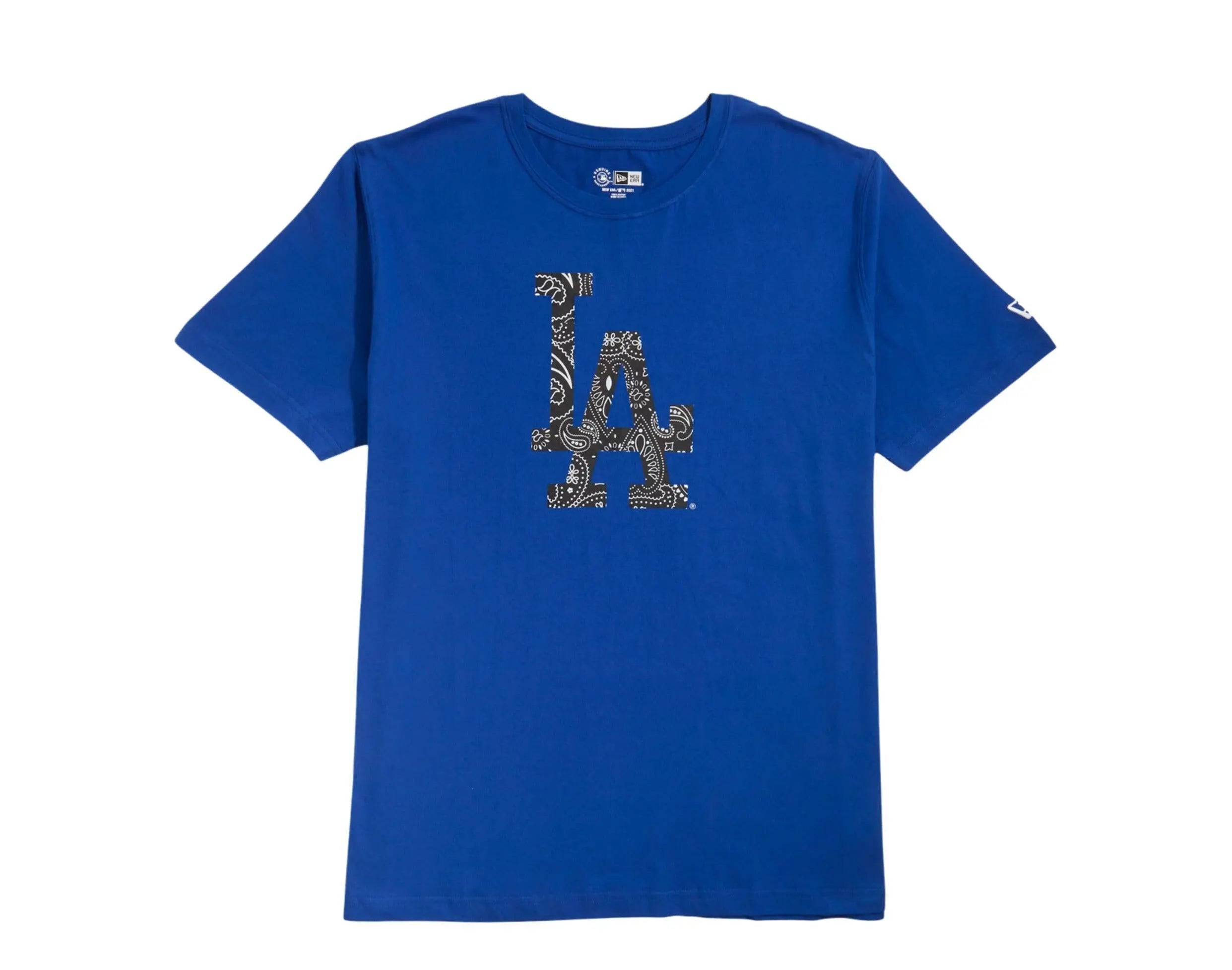 New Era Los Angeles Dodgers Paisley Elements Men T-Shirt Royal 1