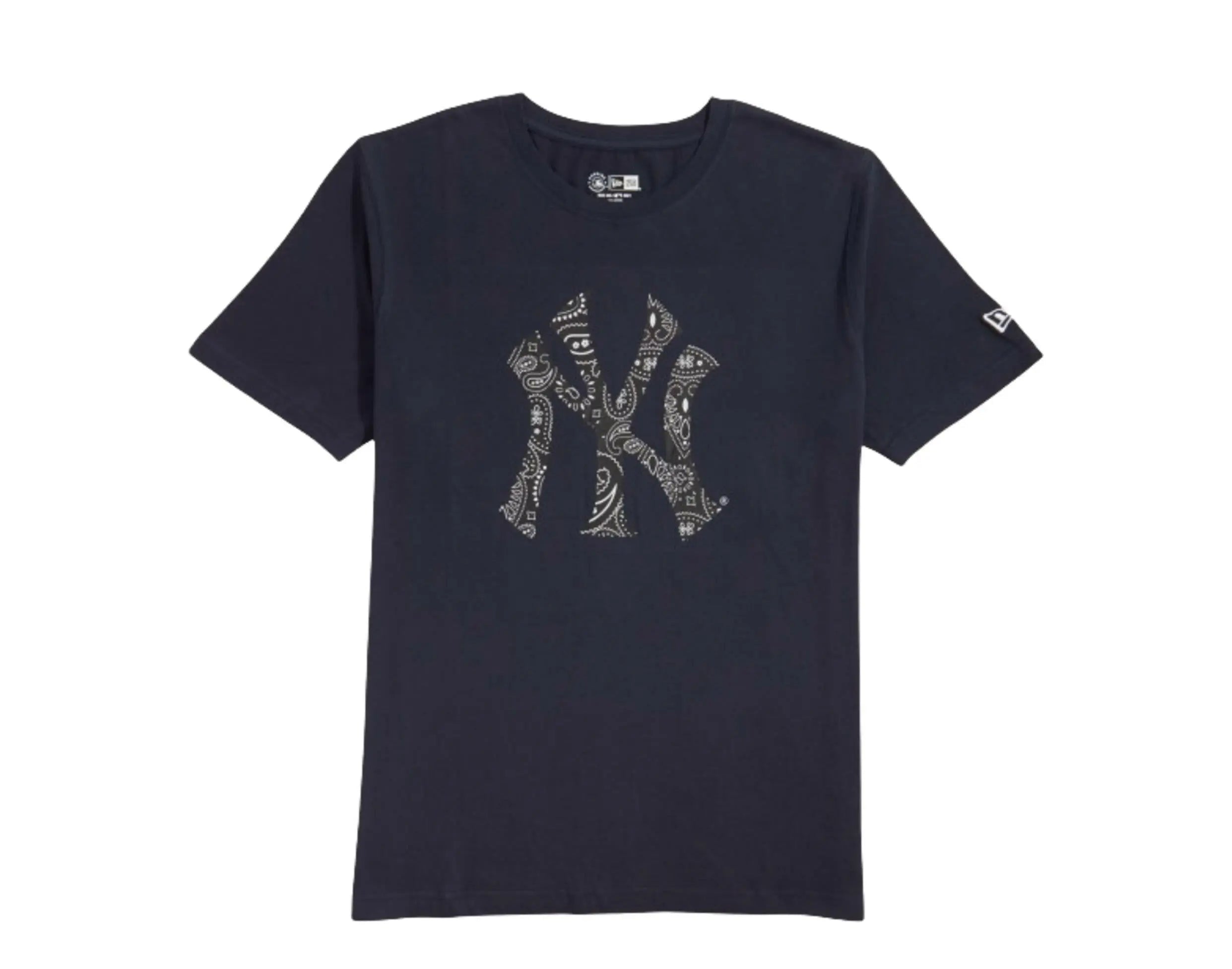 New Era New York Yankees Paisley Elements Men T-Shirt Navy 1