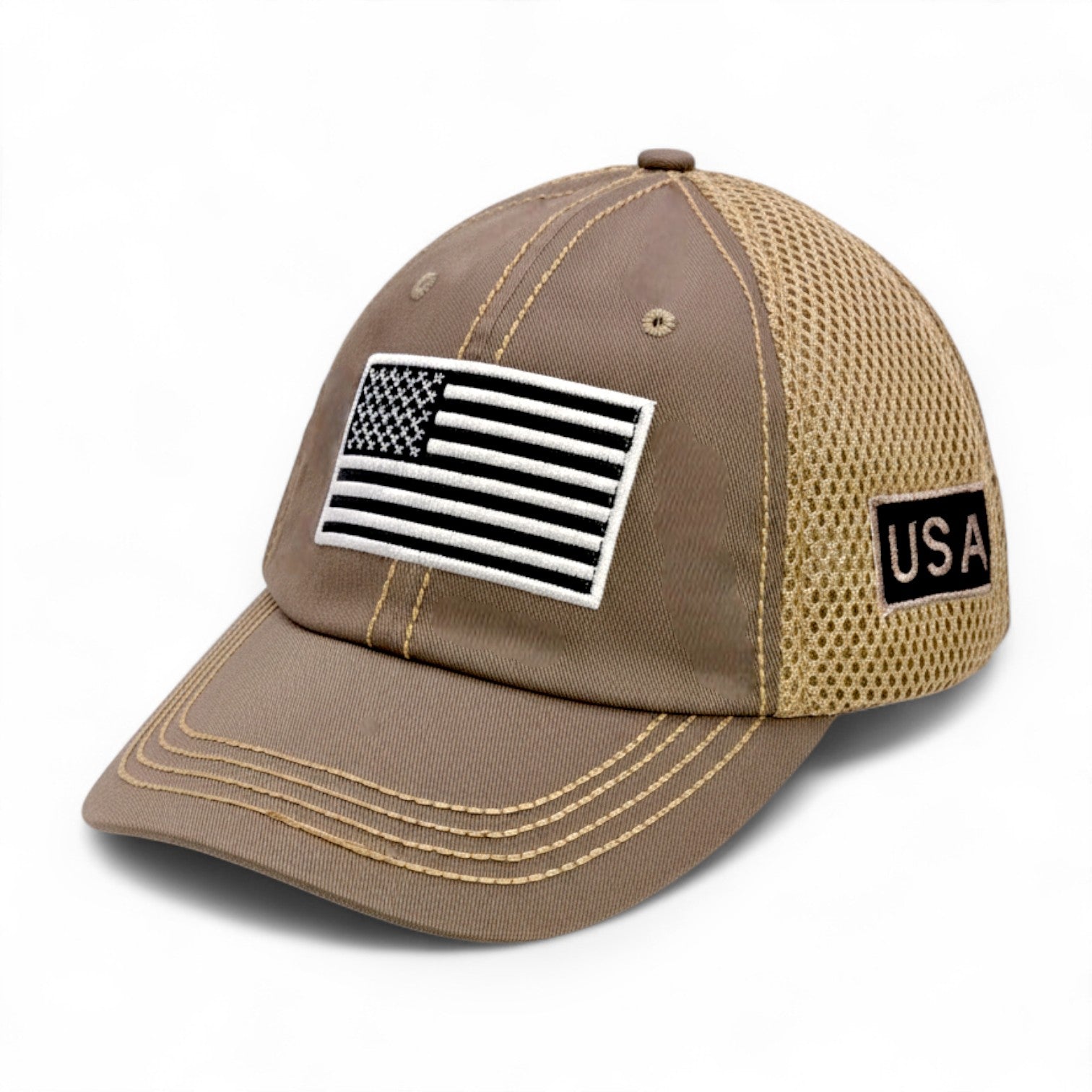 USA Tactical Trucker Cap – Double Mesh Back American Flag Hat 4