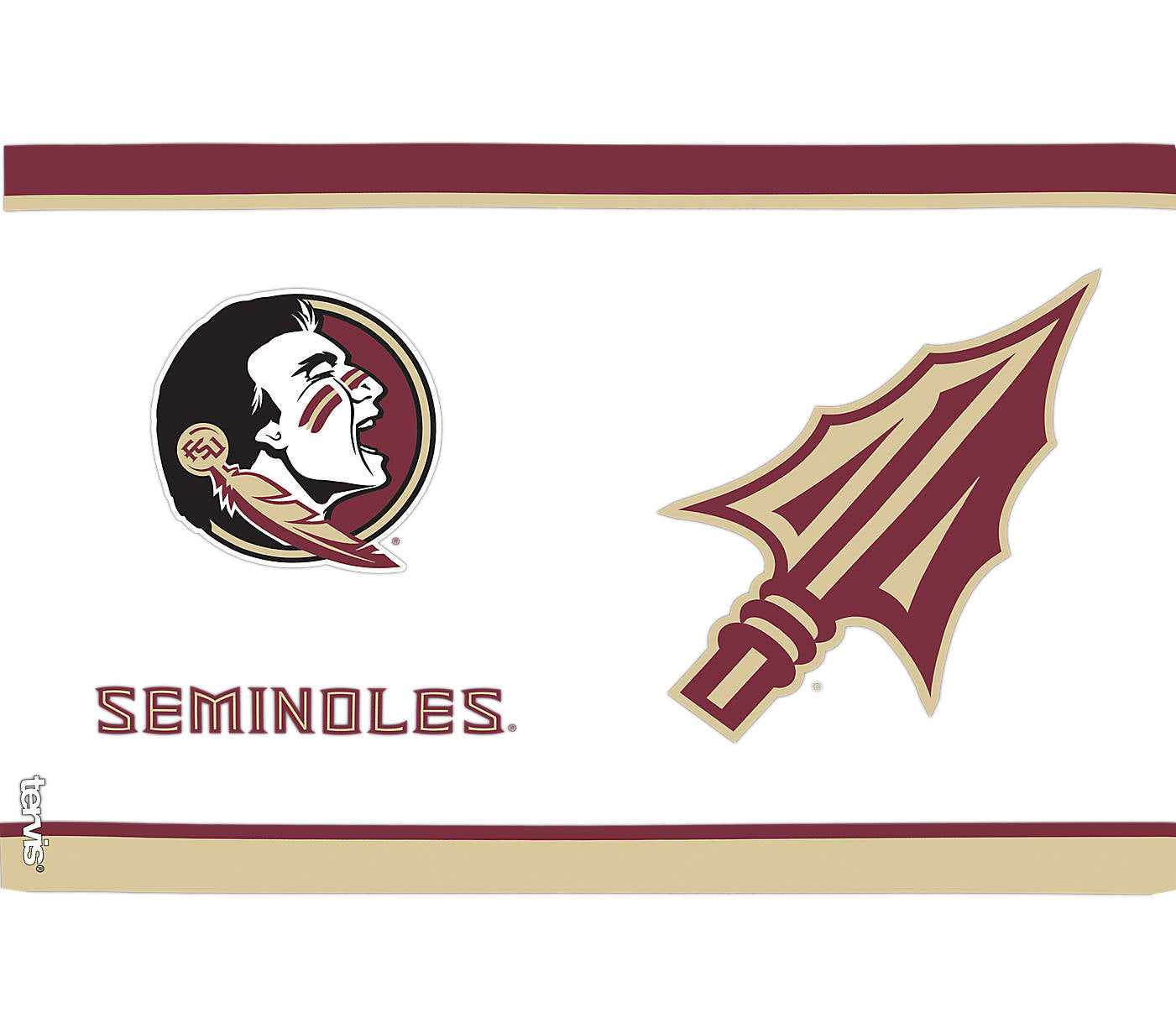 Florida State Seminoles - All Over Plastic Tumbler 3