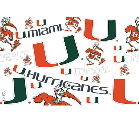 Miami Hurricanes - NCAA All Over Plastic Tumbler 5