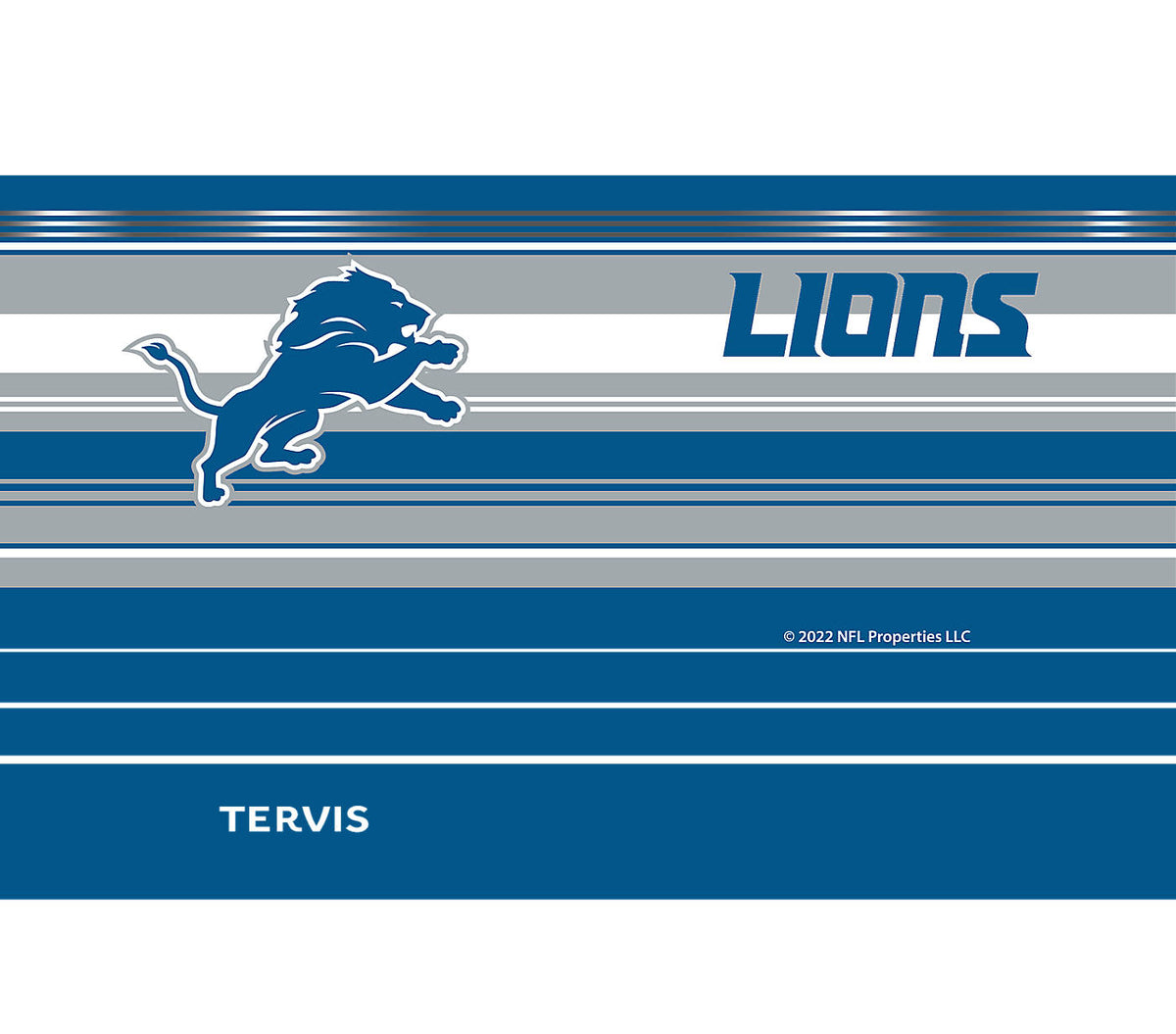 NFL® Detroit Lions-Hype Stripes Stainless Steel Tumbler 3
