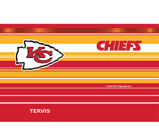 Kansas City Chiefs - NFL Hype Stripes Stainless Steel Tumbler 3
