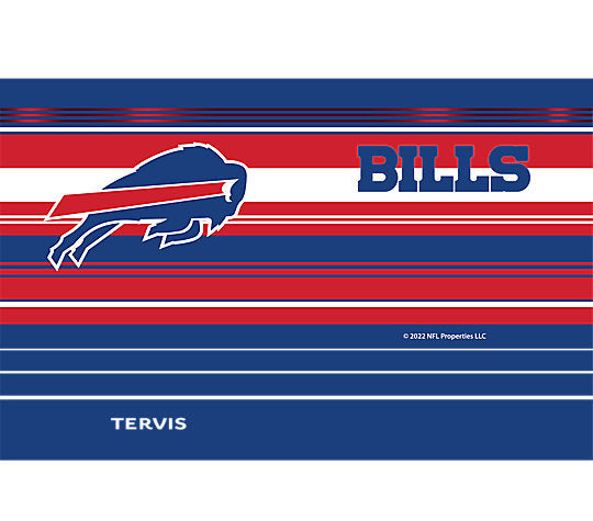 Buffalo Bills - NFL Hype Stripes Stainless Steel Tumbler 3