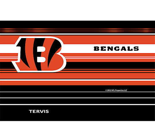 Cincinnati Bengals - NFL Hype Stripes Stainless Steel Tumbler 3