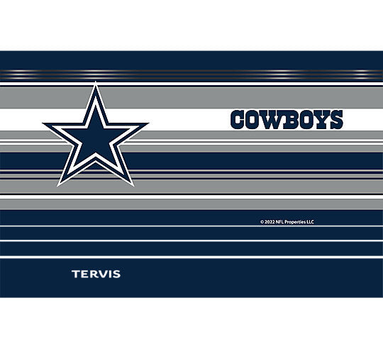Dallas Cowboys - NFL Hype Stripes Stainless Steel Tumbler 3