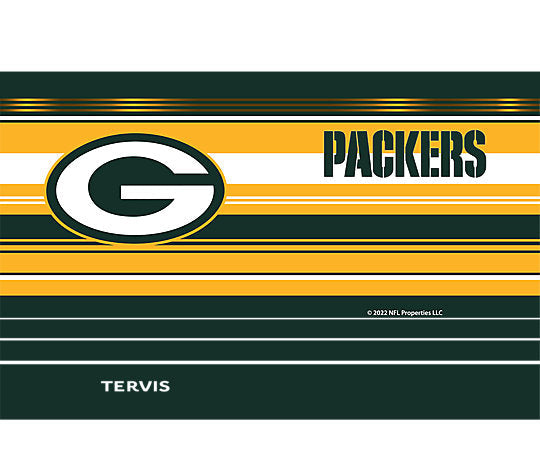 Green Bay Packers - NFL Hype Stripes Stainless Steel Tumbler 3