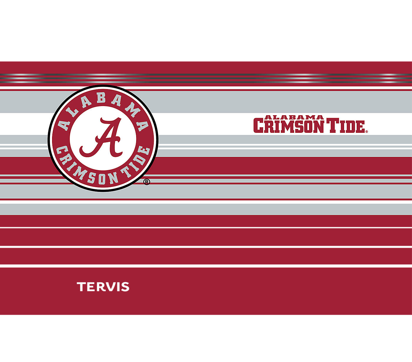 Alabama Crimson Tide - Hype Stripes Stainless Steel Tumbler 3