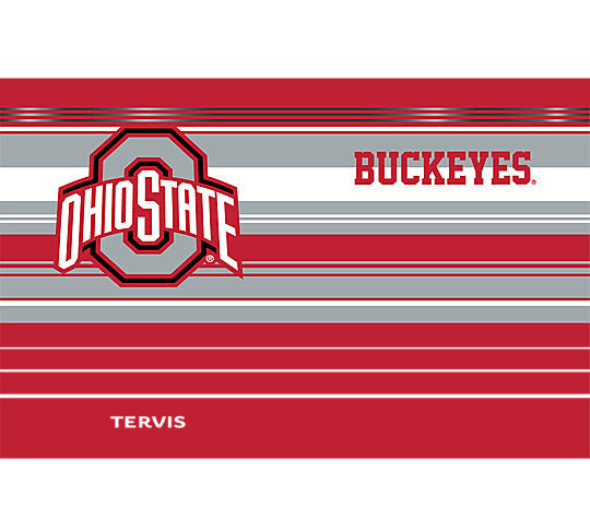 Ohio State Buckeyes - Hype Stripes Stainless Steel Tumbler 3