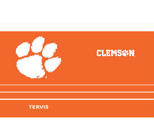 Clemson Tigers MVP - Hype Stripes Stainless Steel Tumbler 3