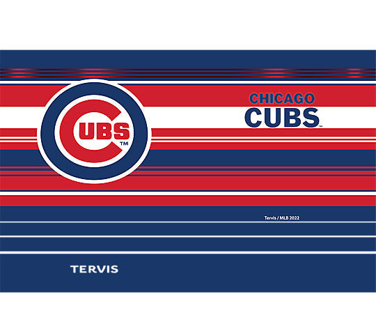 Chicago Cubs - MLB Hype Stripes Stainless Steel Tumbler 3
