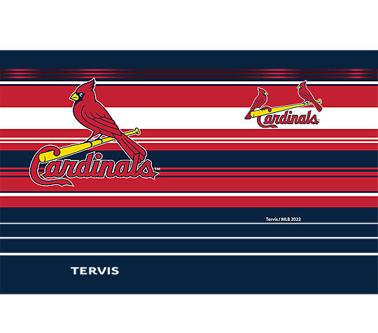 St. Louis Cardinals - MLB Hype Stripes Stainless Steel Tumbler 3