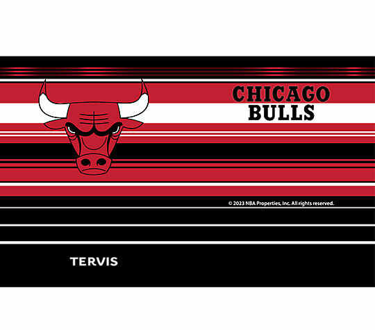 NBA Chicago Bulls -  Hype Stripes Stainless Steel Tumbler 3