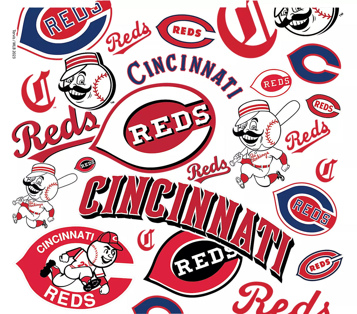 Cincinnati Reds - All Over Plastic Tumbler 7