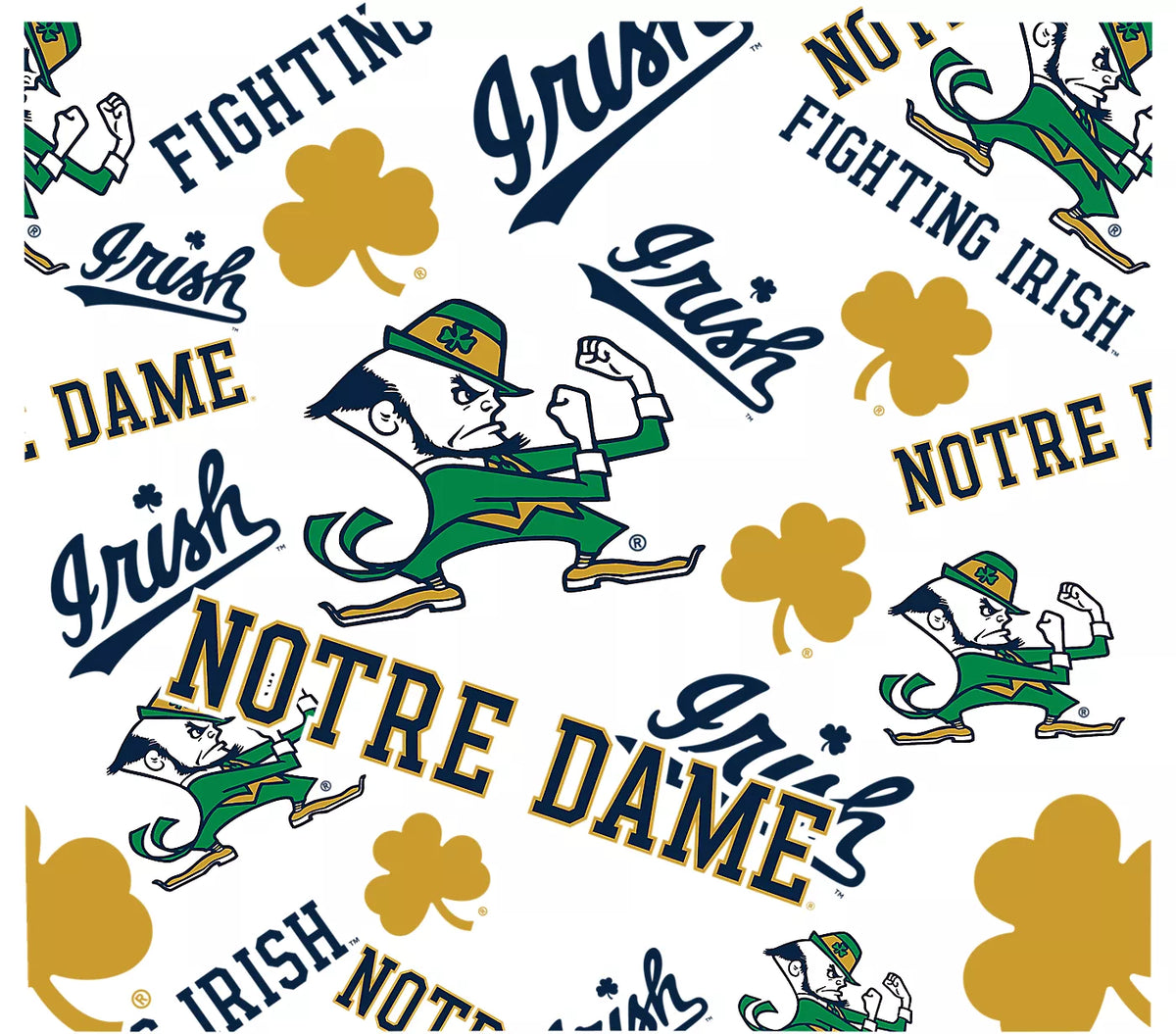 Notre Dame Fighting Irish - All Over Plastic Tumbler 10