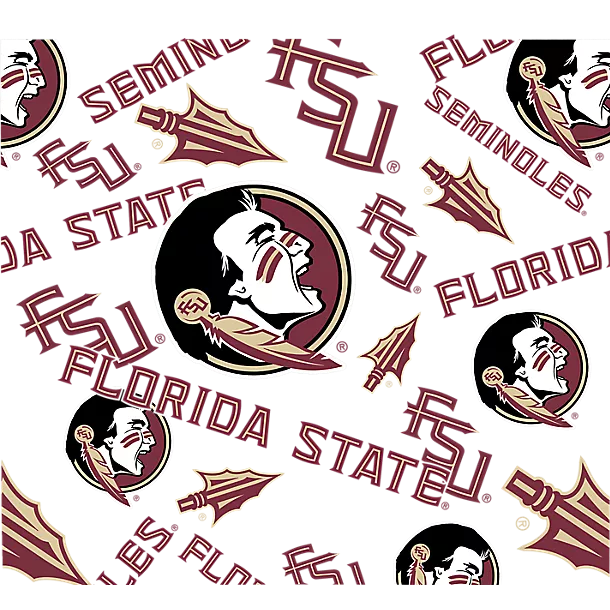 Florida State Seminoles - All Over  24Oz Plastic Water Bottle 2