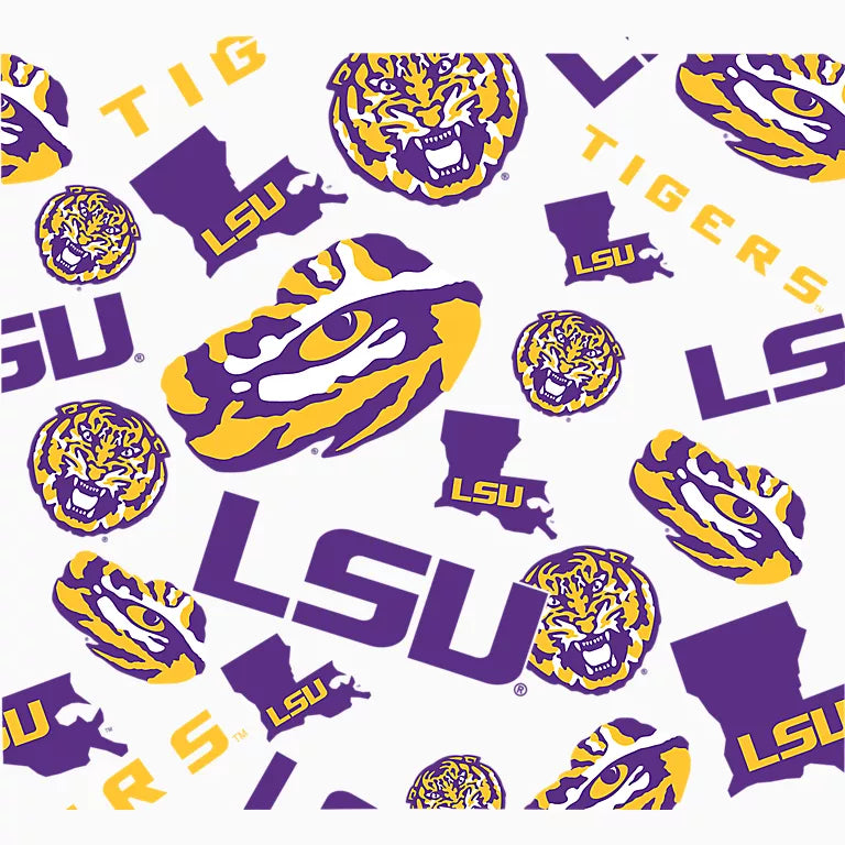 LSU Tigers - All Over Wrap Plastic Tumbler 5