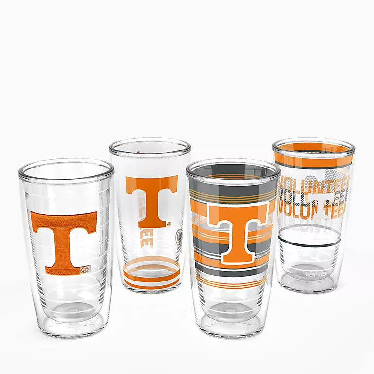 Tennessee Volunteers - 16oz Classic 4-Pack Set Tumbler 1
