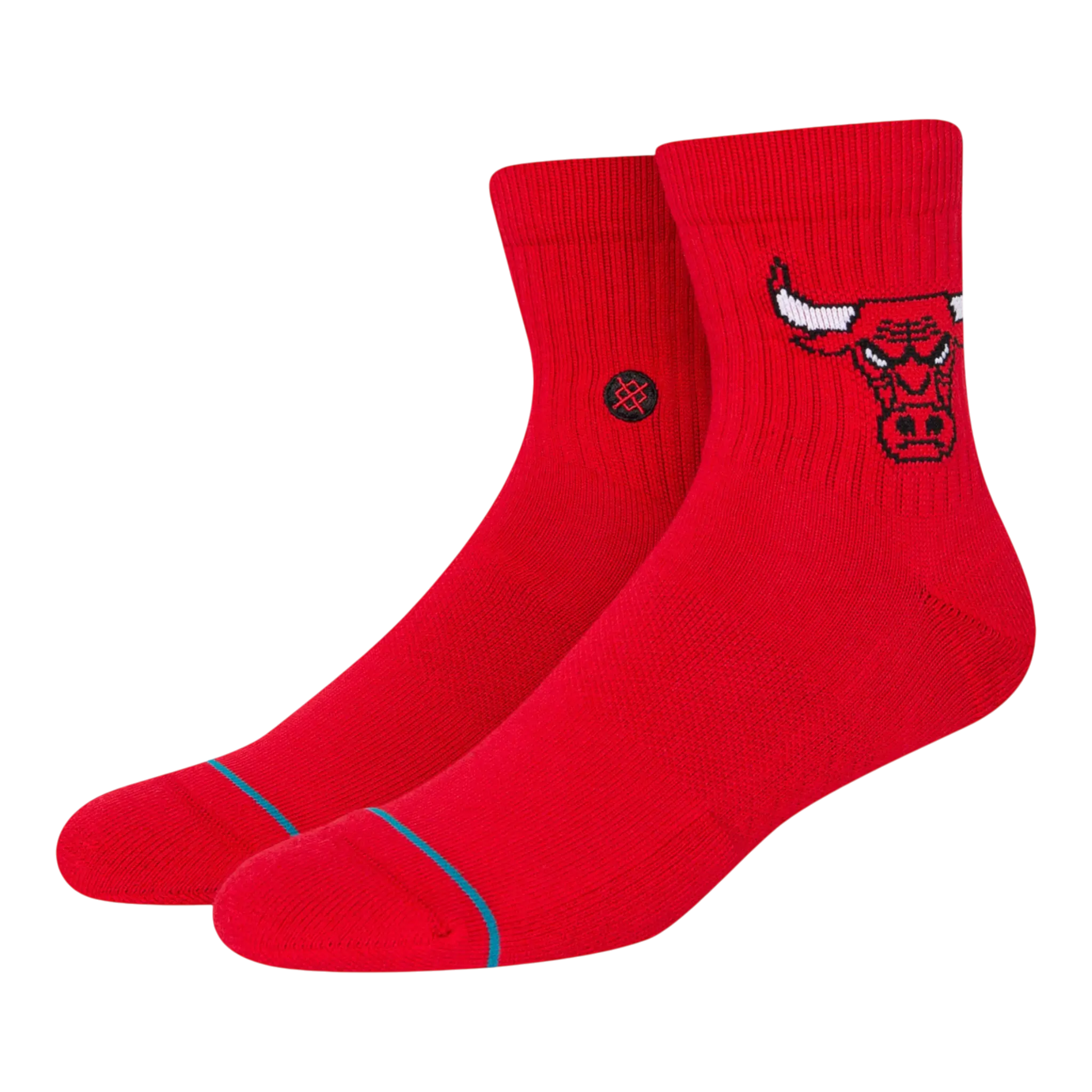 Stance Chicago Bulls Quarter Men Ankle Socks Red 1