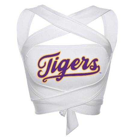 LSU White Multi Way Bandeau Top 4