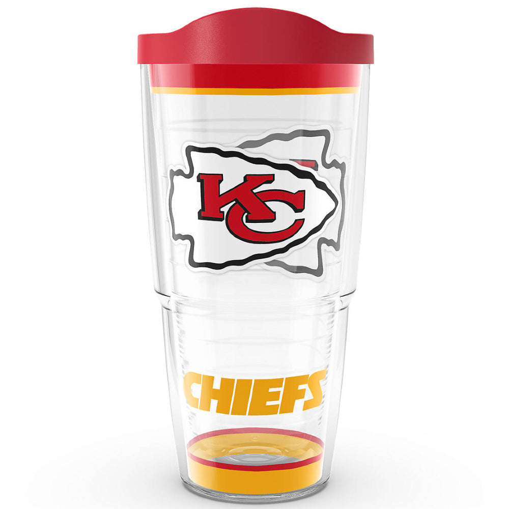 Kansas City Chiefs - Tradition Wrap With Travel Lid Plastic Tumbler 4
