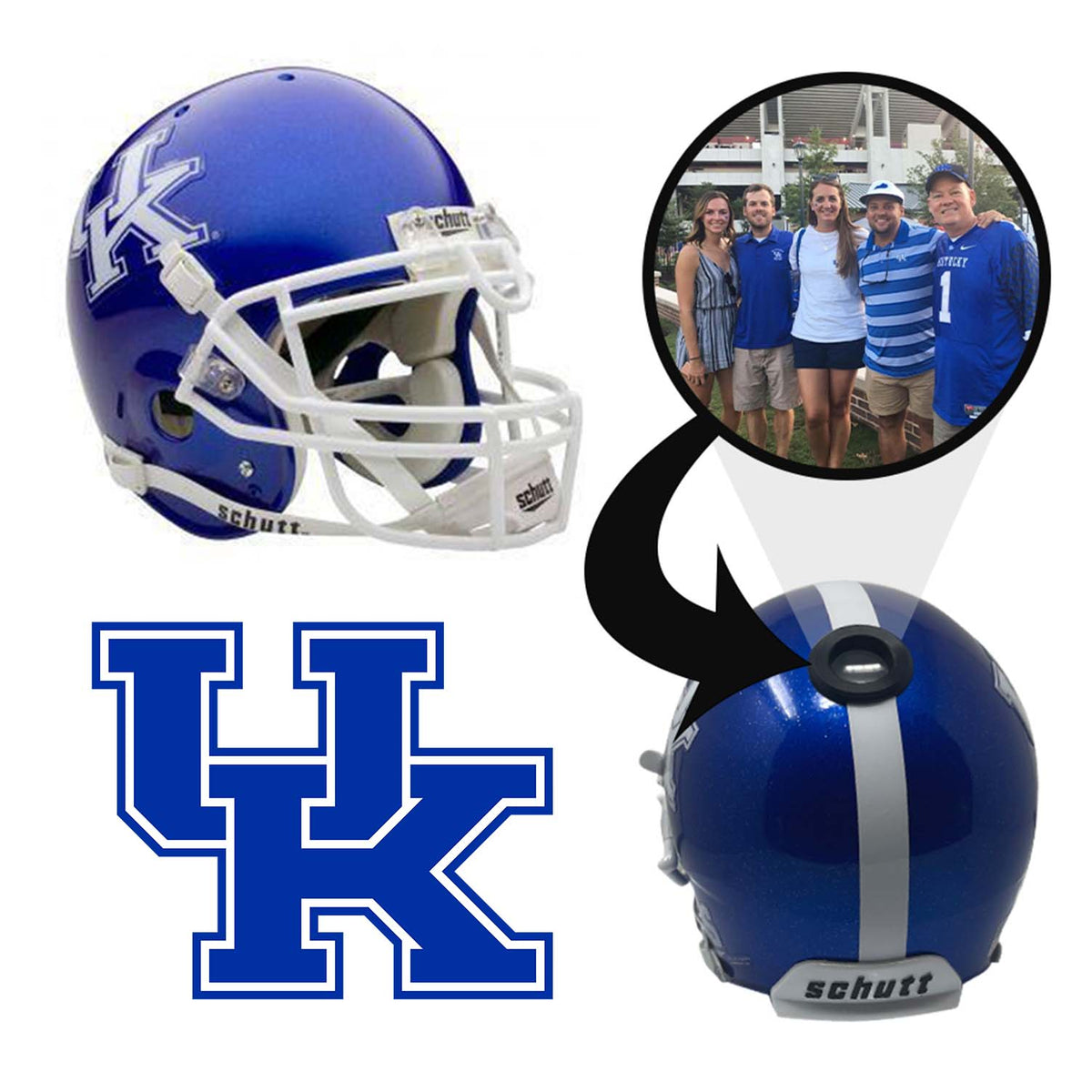 Kentucky Wildcats College Football Collectible Mini Helmet - Picture Inside 1