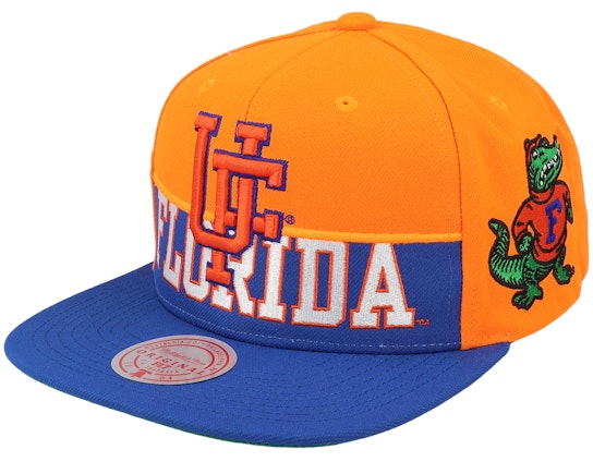 Florida Gators - NCAA University Of Florida Half & Half Royal/Orange Snapback Hat 1