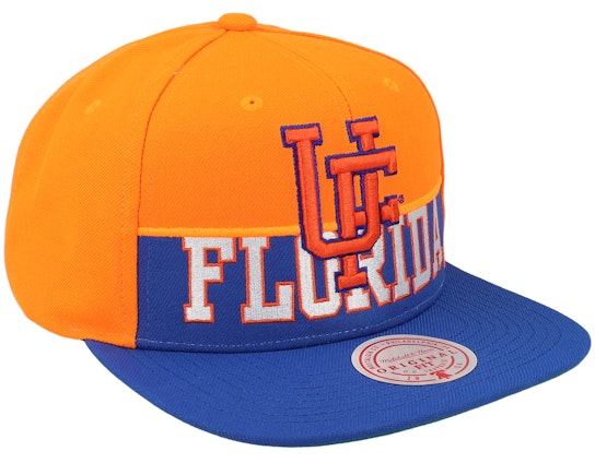 Florida Gators - NCAA University Of Florida Half & Half Royal/Orange Snapback Hat 3