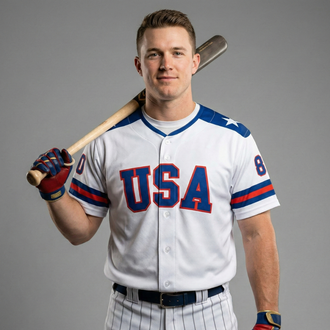 USA 1980 Miracle Performance Baseball Jersey White