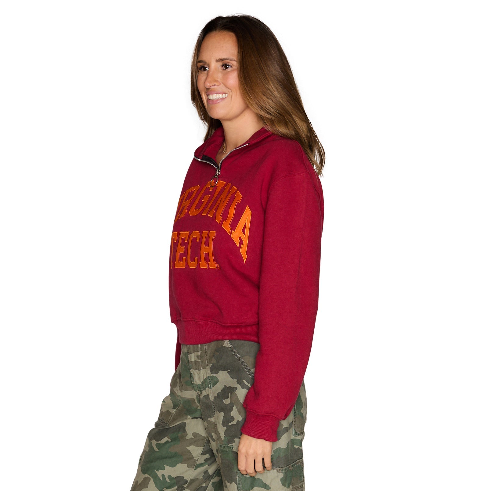 Virginia Tech Quarter Zip Sweatshirt | lojobands 3