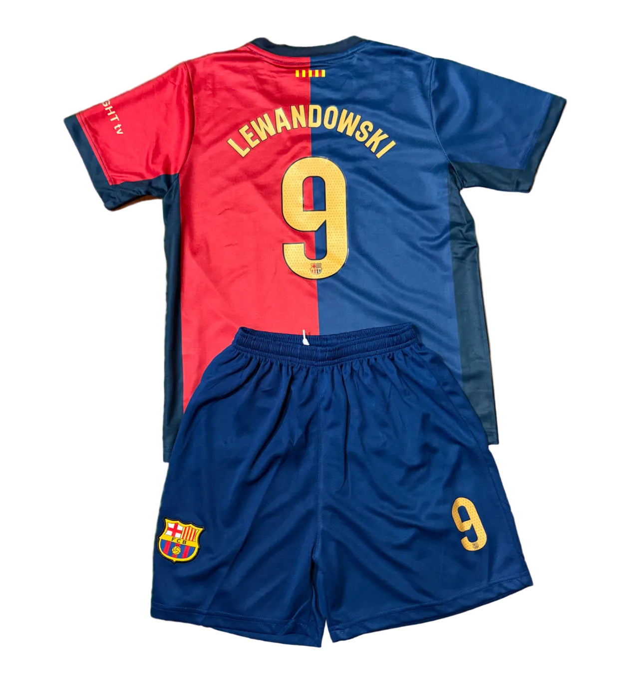 Lewandowski Barcelona 9 Kids Soccer Jersey Toddler & Youth Sizes 1