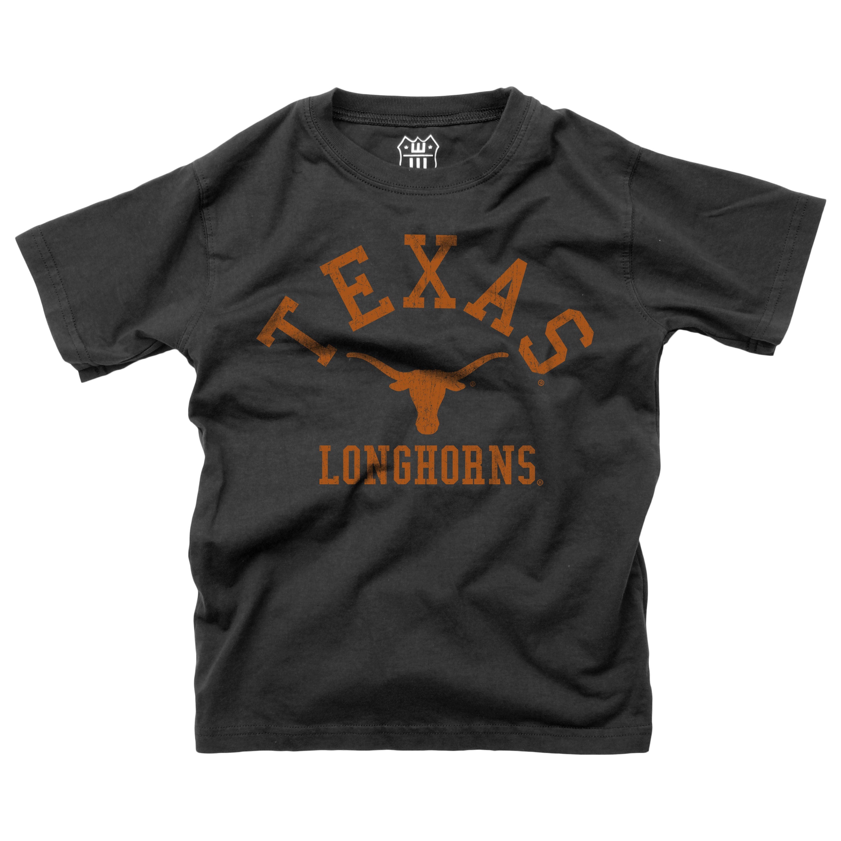 Texas Longhorns NCAA Kids S/S Organic Cotton Tee Shirt-Black 1