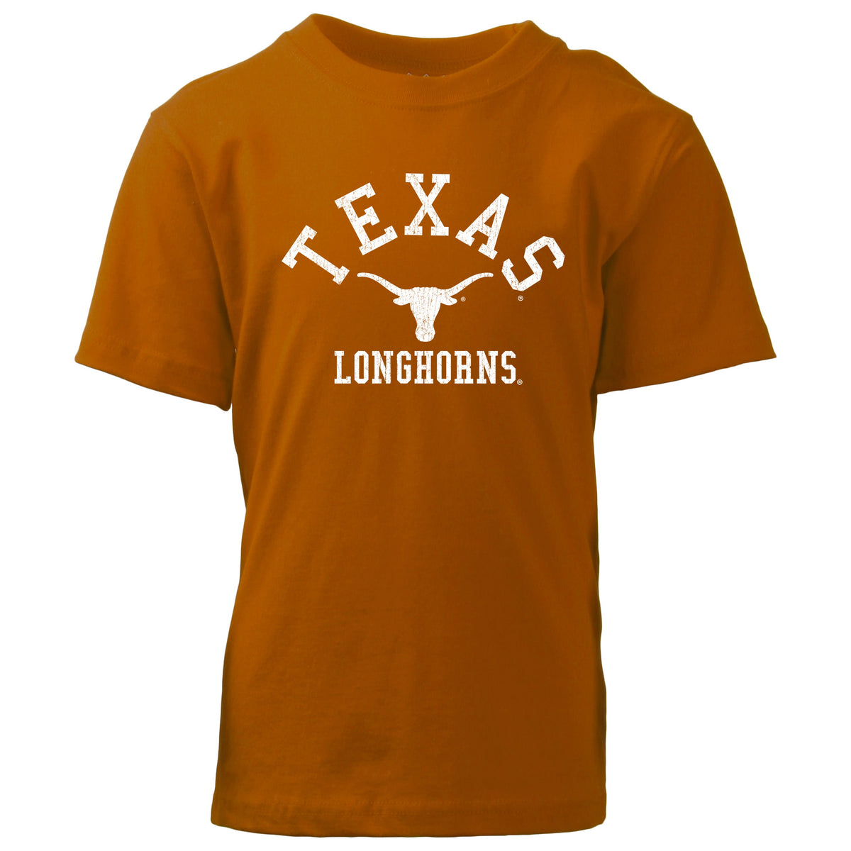 Texas Longhorns NCAA Kids S/S Organic Cotton Tee Shirt-TX Orange 1